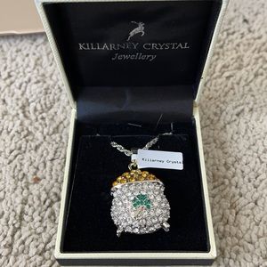 Killarney Crystal pot of gold necklace.